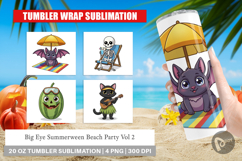 Big Eye Summerween Beach Party Tumbler Product Image 1