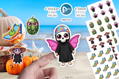 Big Eye Summerween Pool Party Sticker Product Image 1