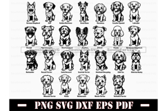 47 Big Head Dogs Mega Bundle SVG PNG DXF EPS PDF Product Image 2