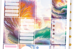 Big Planner Stickers Sea Ocean Summer vibes Colored Product Image 1