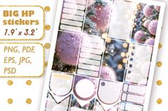 Big Planner Stickers Winter Christmas tree decorations Product Image 2