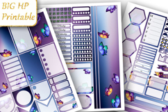 Personalized Butterfly Big Planner Sticker weekly Set Purple Product Image 1