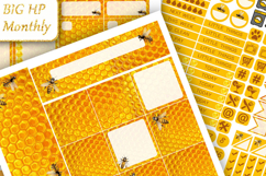 Big Happy Planner Stickers Monthly Bees Honey Nature print Product Image 2