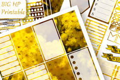 Big Happy Planner Stickers Yellow mimosa flowers Spring Product Image 2