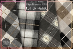 Big Kitties Bias Plaid Cotton Fabric Product Image 1