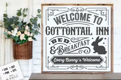 Cottontail Inn svg, Easter bunny svg, Farmhouse Easter svg Product Image 2