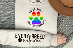 Big Or Small They Love Sleeve SVG, Dog SVG Design Product Image 3