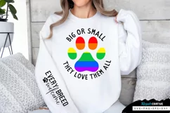 Big Or Small They Love Sleeve SVG, Dog SVG Design Product Image 1
