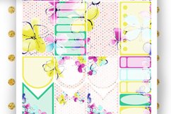 Big Planner Stickers Flowers Pink Blue Yellow Points Dots Product Image 2