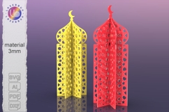 Islamic 3 Piece Pattern Mosque Medium Size SVG File Product Image 1