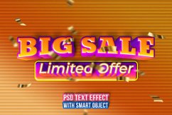 big sale,flash sale banner template editable text effect Product Image 1