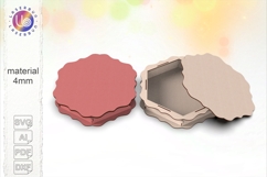 Extra Large Laser Cut Box SVG Hexagon 41cm with Lid Product Image 1