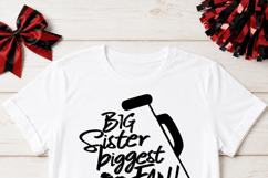 Big Sister Biggest Fan SVG | Cheer Sister Megaphone Cut File Product Image 2