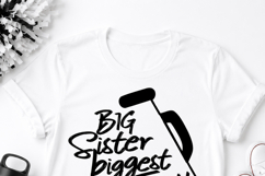 Big Sister Biggest Fan SVG | Cheer Sister Megaphone Cut File Product Image 3