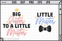 Big Sister SVG | Little Brother SVG - Sibling Shirts Product Image 1