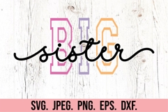 Big Sister SVG - Promoted To Big Sister PNG - Big Sis Shirt Product Image 5