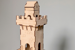 Big Tower of the Castle - laser cut file, Glowforge pattern Product Image 5