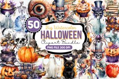 Watercolor Clipart,Halloween Pumpkin, Kawaii Clipart,Cute Ghost Clipart, Watercolor Ghost, Halloween Clipart, Halloween Svg,Halloween Kitten, Witch Clipart, Pumpkin Clipart,