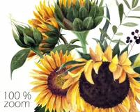 Watercolor sunflower clipart. Sublimation PNG Product Image 5