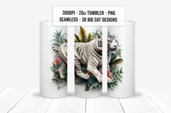 3D Tiger Tumbler Wrap, 3D Jungle Tiger Tumbler Sublimations Product Image 1