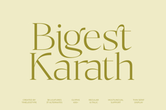 Bigest Karath - Thin Serif Display Product Image 1