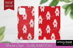 Bigfoot Xmas Phone Case PNG Christmas Case PNG Sublimation Product Image 1