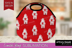 Bigfoot Xmas Lunch Bag Christmas Lunch Bug PNG Sublimation Product Image 1