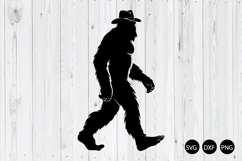 Bigfoot Cowboy SVG, Bigfoot SVG , Sasquatch SVG Product Image 1