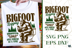Funny Bigfoot SVG|PNG | Bigfoot Logging | Toilet Product Image 1