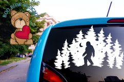Bigfoot in the Woods Clipart Product Image 1