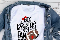Football Svg| Big Sister Biggest Fan svg Product Image 3