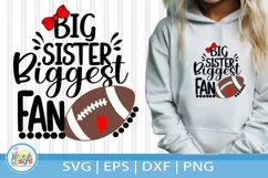 Football Svg| Big Sister Biggest Fan svg Product Image 1