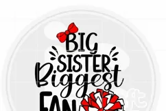Cheer Sister Svg- Big Sister Biggest Fan Svg - Cheer Svg Product Image 2