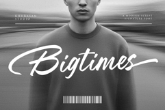 Bigtimes - a Modern Signature Font Product Image 1