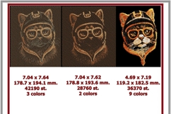 Photostitch Machine Embroidery Biker Cat Design DIY Gifts Product Image 2
