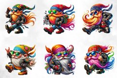 Biker Gnome Clipart Bundle Product Image 4