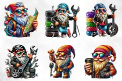 Biker Gnome Clipart Bundle Product Image 2