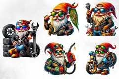 Biker Gnome Clipart Bundle Product Image 3