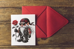 Biker Valentine Gnomes, Biker gnome sublimation, Love Gnomes Product Image 9