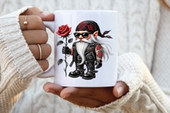 Biker Valentine Gnomes, Biker gnome sublimation, Love Gnomes Product Image 4