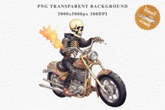 Biker Skeleton Halloween Creepy Clipart PNG Scrapbooking Art Tale Art Image Watercolor Transparent Print illustration sublimation creepy printable digital watercolor biker Skeleton Skull, spooky clipart, nursery, Creepy halloween decoration art image