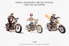 watercolor biker Skeleton Skull, spooky clipart, nursery, Creepy halloween decoration art image Biker Skeleton Halloween Creepy Clipart PNG Scrapbooking Art Tale Art Image Watercolor Transparent Print illustration sublimation creepy printable digital