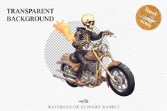 Biker Skeleton Halloween Creepy Clipart PNG Scrapbooking Art Tale Art Image Watercolor Transparent Print illustration sublimation creepy printable digital watercolor biker Skeleton Skull, spooky clipart, nursery, Creepy halloween decoration art image