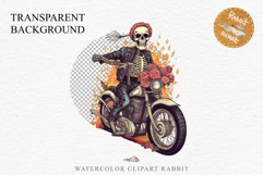 Biker Skeleton Halloween Creepy Clipart PNG Scrapbooking Art Tale Art Image Watercolor Transparent Print illustration sublimation creepy printable digital watercolor biker Skeleton Skull, spooky clipart, nursery, Creepy halloween decoration art image