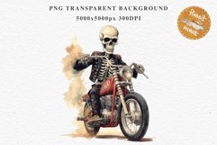 Biker Skeleton Halloween Creepy Clipart PNG Scrapbooking Art Tale Art Image Watercolor Transparent Print illustration sublimation creepy printable digital watercolor biker Skeleton Skull, spooky clipart, nursery, Creepy halloween decoration art image