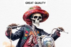 watercolor biker Skeleton Skull, spooky clipart, nursery, Creepy halloween decoration art image Biker Skeleton Halloween Creepy Clipart PNG Scrapbooking Art Tale Art Image Watercolor Transparent Print illustration sublimation creepy printable digital