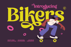 Bikers - Groovy Serif Display Font Product Image 1