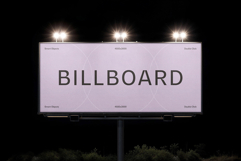 Billboard At Night Mockup Product Image 2