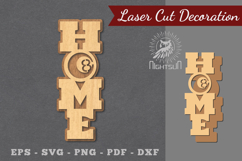 Billiard Home Laser Cut Decoration Product Image 1