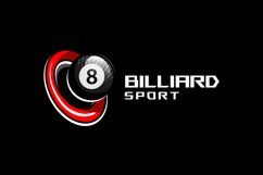 Billiard sports logo template concept design Product Image 2